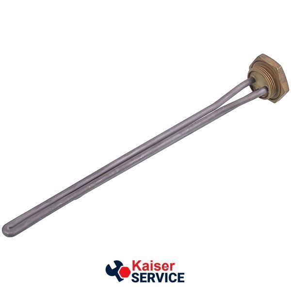 Тэн для чугунных батарей Kawai 1200W (нержавейка) L=365mm D резьбы= 1 1/4'' (резьба правая) 642515 фото