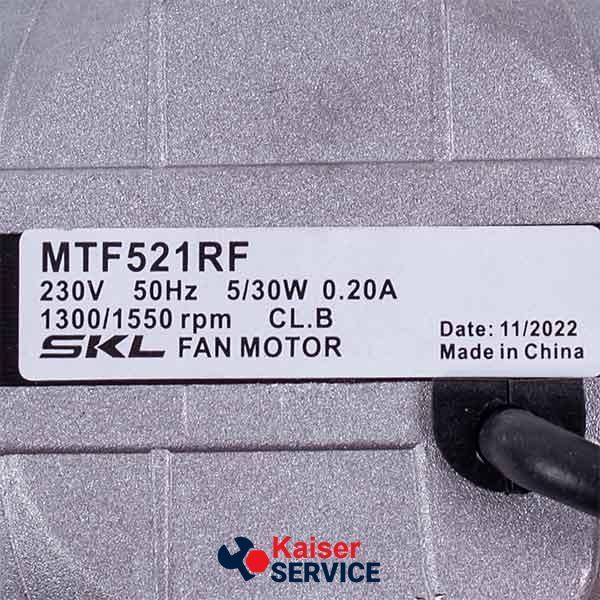 Двигатель (вентилятор) обдува для холодильника SKL 5W 230V 0.2A 1300/1550 RPM 11058340 фото