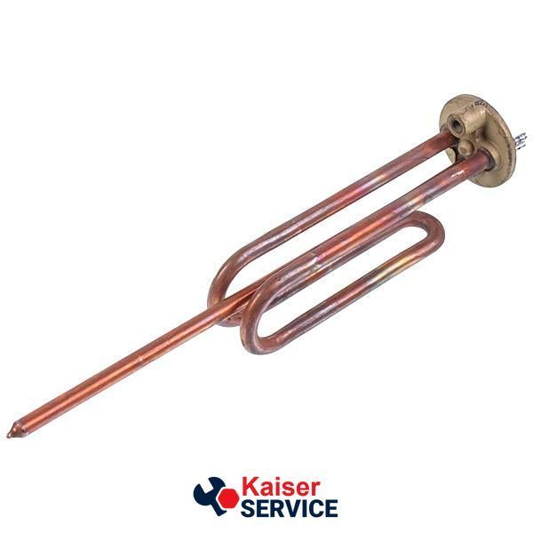 Тен для бойлера Kawai 184280 під анод 1500W (мідний), L=265mm фланець 48mm, 1 трубка під датчик 615894 фото